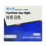 BAUSCH+LOMB 博士伦 纯视日夜 软性亲水接触镜 月抛 6片装