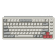 MIIIWART系列Z830米物机械键盘 83键无线蓝牙2.4G三模连接 游戏办公 佳达隆G黄Pro轴 RGB灯效  米白色FC play