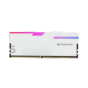 宏碁掠夺者（PREDATOR）64G(32G×2)套装 DDR5 6400频率 台式机内存条 Hermes冰刃系列 RGB灯条(C32) 白色