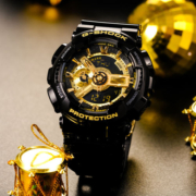 CASIO 卡西欧黑金G-SHOCK悟空版黑暗之心石英表GA-110GB