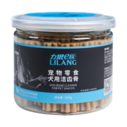 力狼 狗零食狗狗磨牙棒 泰迪金毛幼犬成犬补钙洁齿骨头耐咬胶 牛奶味220g