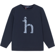HAZZYS 哈吉斯 童装 男童 新款套头卫衣 藏蓝色 110