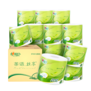 心相印卫生纸卷纸茶语4层200克27卷 卷筒纸巾手纸厕纸家用整箱大卷纸