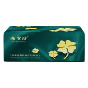瀚宣坊四叶草原木抽纸240张 4包