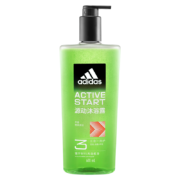 plus会员、需首购礼金：adidas 阿迪达斯 男士三合一沐浴露 源动 600ml*2件 赠 活力净肤男士沐浴露100ml*3