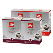 illy 意利 黑咖啡粉 中焙 2盒+深焙 2盒