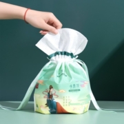净颜符一次性洗脸巾 国潮加厚珍珠纹棉柔巾干湿两用柔肤巾擦脸巾 加厚珍珠纹80节（20*20cm）