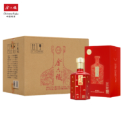 金六福 窖陈12 50度浓香型白酒500mL*2瓶礼盒装 赠礼袋