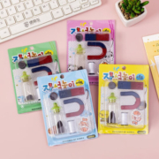 KIDNOAM学生教学物理科学实验磁铁套装儿童磁石玩具指南针U形条形吸铁石