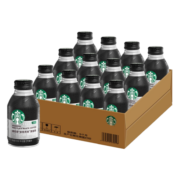 星巴克（Starbucks）派克市场 黑咖啡270ml*12瓶 0糖0脂即饮咖啡(新老包装随机发)