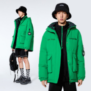 【爆款直降】太平鸟SUPERCHINA冬季新款面包羽绒服男女中长款