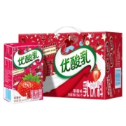 伊利优酸乳草莓味含乳牛奶饮料250ml*24盒整箱营养早餐奶酸酸甜甜