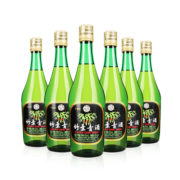 竹叶青酒 山西杏花村汾酒 玻竹45度 475mL*6瓶 整箱装