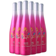 长城 瑰蜜低温发酵甜红葡萄酒 650ml*6瓶 整箱装
