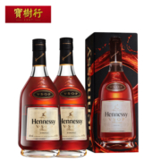 轩尼诗（Hennessy）VSOP 干邑白兰地 洋酒 700ml*2【2支装】宝树行