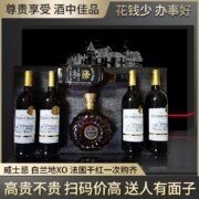 巴菲太太珍藏 2021限量款 智利美乐财富传奇干红葡萄酒750mL*4瓶+Guerryann XO白兰地*2瓶 礼盒装