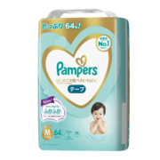 帮宝适（Pampers）帮宝适Pampers一级帮纸尿裤中号尿不湿排行榜推荐M64片 6-11kg