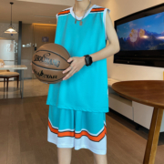 青少年运动套装男初中高中学生冰丝速干篮球衣服大童背心短裤夏装