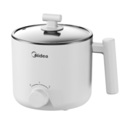 美的（Midea）电煮锅 电热锅 小电锅 宿舍小锅 电蒸锅 学生寝室一体泡面小火锅多功能锅 XZE1612 1.7L