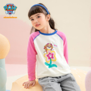 Paw Patrol 汪汪队立大功 23新款女童纯棉撞色插肩长袖T恤 2款6色
