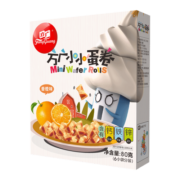 方广 宝宝零食 含钙铁锌 高铁小小蛋卷 儿童零食香橙味80g/盒
