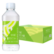 依能 青柠檬味 无糖0卡无汽弱碱 苏打水饮料 350ml*24瓶 整箱装
