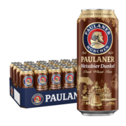 保拉纳PAULANER小麦浓色（黑）啤酒 500ml*24听 德国进口