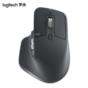 罗技（Logitech） MX Master 3S 无线蓝牙鼠标 轻音商务办公鼠标 8000DPI 高精准高性能专业鼠标-石墨黑