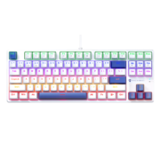MACHENIKE 机械师 K500B 有线机械键盘 87键 红轴 白蓝B高配版