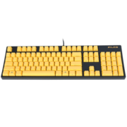 斐尔可（FILCO）FKBN104MRL/EFY2「104忍者圣手二代」机械键盘 黑色边框黄色键帽 红轴 绝地求生吃鸡键盘