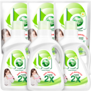 la洗衣液2倍洁净皂液1L*3瓶+500ml*3袋+内衣净90ml婴儿宝宝衣物可用