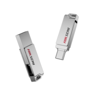 海康威视（HIKVISION）128GB Type-C USB3.2手机U盘X327C银色 高速读写双接口手机电脑通用车载优盘