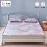 LOVO 乐蜗家纺 冰丝凉席套件  青春焕彩 120*195cm(两件套)