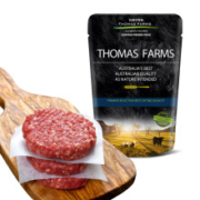PLUS会员：THOMAS FARMS 托马斯农场 谷饲安格斯牛肉饼 无淀粉 500g（5片）