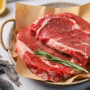 恒都 谷饲西冷眼肉整切牛排 10片1300g  送牛肉丸200g+刀叉*料包