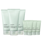 悦诗风吟（Innisfree）绿茶精萃 洗面奶 3+4套装 补水清洁 控油 清爽不紧绷 洁面乳