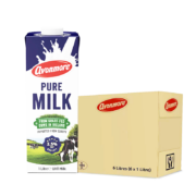 再降价、有券的上、PLUS会员：avonmore 艾恩摩尔（AVONMORE）爱尔兰原装进口草饲全脂纯牛奶1L*6整箱礼盒装