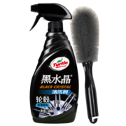 龟牌（Turtle Wax）黑水晶轮毂清洗剂轮胎宝轮胎清洁剂清洗刹车粉泥渍 汽车用品 轮毂清洗剂+轮毂刷