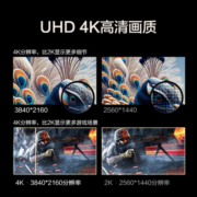 HKC 27英寸 4K高清 IPS Type-C 90W笔记本外接 HDR400电脑屏幕 低蓝光广色域 升降旋转办公显示器 P272U Pro