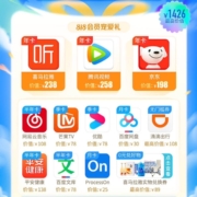 喜马拉雅 818宠爱节 联合会员 买1得12（含腾讯视频会员、京东PLUS、喜马拉雅等年卡） wzl