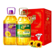 京东百亿补贴： 福临门 食用油葵花籽油+玉米油品质套装 3.09L*2