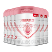 贝因美 （Beingmate）爱加2段配方奶粉（6-12月龄适用）800g*6罐装 含乳铁蛋白+Fe+核苷酸+益生元