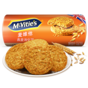 McVitie's麦维他英国进口燕麦酥性消化饼干 300g 早餐代餐饼干