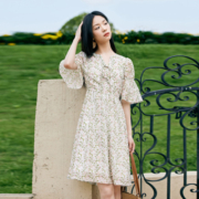 补贴购：CHIU·SHUI 秋水伊人 女士雪纺连衣裙 623205D020665130