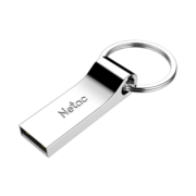 朗科（Netac）64GB USB2.0 U盘U275银色 创意电脑车载钥匙圈加密U盘 防水闪存盘