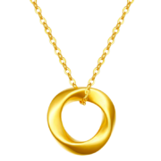 京东百亿补贴：China Gold 中国黄金 足金莫比乌斯环项链 ZJXL0128