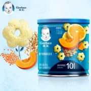 嘉宝(Gerber)婴儿辅食宝宝零食 橙子香蕉南瓜泡芙49g