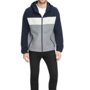 L码！Tommy Hilfiger 汤米·希尔费格 男士连帽摇粒绒夹克158AF552  直邮含税到手￥368.76