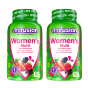 vitafusion美国进口维生素b族女士成人复合维生素补锌片元气软糖 【恒温冷链】女士多维元气糖150粒*2