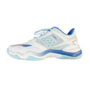 李宁（LI-NING）LINING李宁羽毛球鞋音爆OP防滑减震舒适透气专业比赛球鞋AYZR001 AYZR001-2标准白/冰爽蓝 44